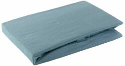 EUROFIRANY Jersey pamut gumis lepedő Kék 180x200 cm +30 cm