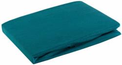 EUROFIRANY Jersey pamut gumis lepedő Türkiz 140x200 cm +30 cm