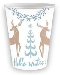 Godan Hello Winter, Karácsony papír pohár 6 db-os 250 ml (MLG168938)