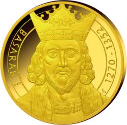 Casa de Monede Basarab I Întemeietorul medalie din aur pur proof Moneda