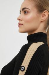 Newland pulóver női, fekete, félgarbó nyakú - fekete XS