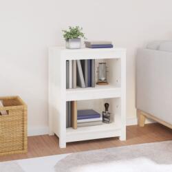 vidaXL Bibliotecă, alb, 50x35x68 cm, lemn masiv de pin (821700) Biblioteca