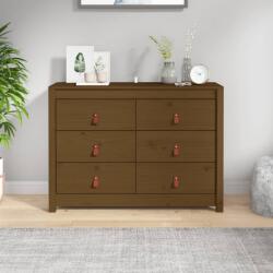 vidaXL Dulap lateral, maro miere, 100x40x72 cm, lemn masiv de pin (821767) Comoda