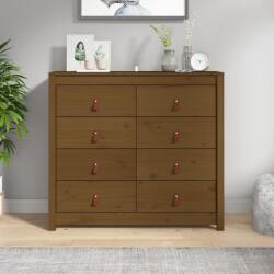 vidaXL Dulap lateral, maro miere, 100x40x90 cm, lemn masiv de pin (821772) Comoda