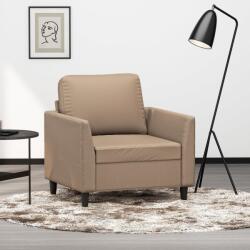 vidaXL Canapea de o persoană, cappuccino, 60 cm, piele ecologică (348910) Canapea