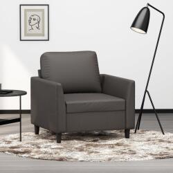 vidaXL Canapea de o persoană, gri, 60 cm, piele ecologică (348908) Canapea