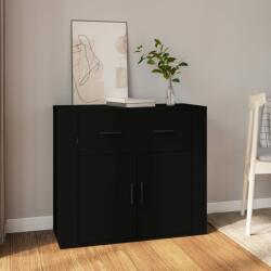 vidaXL Servantă, negru, 80x33x70 cm, lemn prelucrat (816569) Comoda