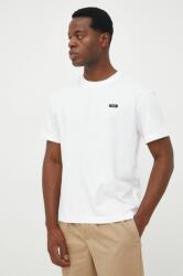 Calvin Klein tricou din bumbac culoarea alb, cu imprimeu 9BYY-TSM129_00X