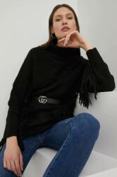 ANSWEAR pulover femei, culoarea negru, călduros, cu guler BBYX-SWD07F_99X