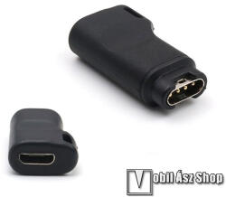 Okosóra töltő átalakító / USB adapter - 1db - microUSB kábellel használható, kulcstartóra tehető - Garmin Fenix 5 / 5S / 5X / 5X Plus / 5X Plus Sapphire / 6X / 6X Sapphire / 6X Pro / 6X Pro Solar / 6X
