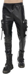 Devil fashion мъжки панталони DEVIL FASHION - Draven Dream пънк, кожа с капси , карго - PT184