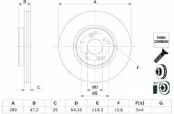Bosch Disc frana BOSCH 0 986 479 G58 (0 986 479 G58) - automobilus
