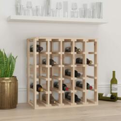 vidaXL Suport de vinuri, 58, 5x33x60, 5 cm, lemn masiv de pin (822526) - vidaxl Suport sticla vin