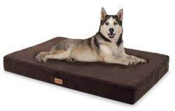 Brunolie Balu, pat pentru câine, pernă pentru câine, lavabil, ortopedic, antiderapant, spumă cu memorie, dimensiunea L (100 × 10 × 65 cm) (10252590) (10252590) - klarstein