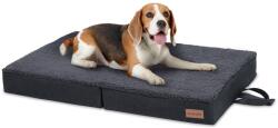 Brunolie Paco, pat pentru câine, pernă pentru câine, lavabil, ortopedic, antiderapant, spumă cu memorie, dimensiunea M (80 × 8 × 55 cm) (10293230) (10293230) - klarstein
