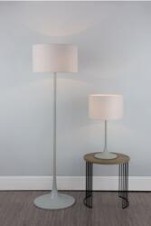 där lighting group Veioza Funchal Table Lamp Grey With Shade (FUN4239 DAR LIGHTING)