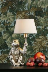 där lighting group Veioza Zira Monkey Table Lamp Silver With Shade (ZIR4232 DAR LIGHTING)