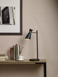 där lighting group Veioza Ashworth Table Lamp Matt Black & Polished Chrome (ASH4122 DAR LIGHTING)