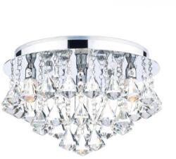 där lighting group Plafoniera Fringe Bathroom 4 Light Flush Polished Chrome IP44 (FRI0450 DAR LIGHTING)
