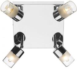 där lighting group Plafoniera Artemis Bathroom 4 Light Spotlight Polished Chrome Glass IP44 (ART8550 DAR LIGHTING)