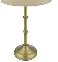 där lighting group Veioza Cane Table Lamp Antique Brass With Shade (CAN4275 DAR LIGHTING)