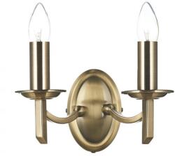 där lighting group Aplica Ambassador Double Wall Bracket Antique Brass (AMB0975 DAR LIGHTING)