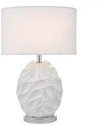 där lighting group Veioza Zachary Oval Table Lamp White With Shade (ZAC412 DAR LIGHTING)