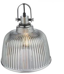 där lighting group Lampa suspendata Rhode Single Large Pendant Polished Chrome Smoked Glass (RHO8610 DAR LIGHTING)