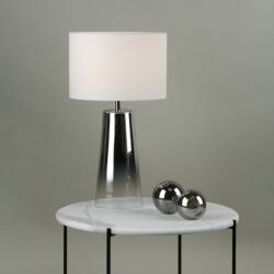 där lighting group Veioza Smokey Table Lamp Clear & Chrome Ombre Glass With Shade (SMO4250 DAR LIGHTING)