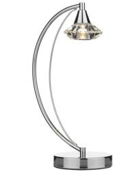 där lighting group Veioza Luther Table Lamp Polished Chrome Crystal (LUT4150 DAR LIGHTING)