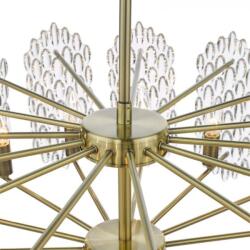 där lighting group Lampa suspendata Porthos 15 Light Pendant Antique Brass Glass (POR1575 DAR LIGHTING)