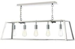 där lighting group Lampa suspendata Academy 5 Light Pendant Stainless Steel (ACA0544 DAR LIGHTING)