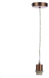 där lighting group Lampa suspendata 1 Light Aged Copper E27 Suspension With Clear Cable (SP64 DAR LIGHTING)