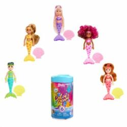 Mattel Barbie Color Reveal Chelsea Sirena Papusa cu Surprize HDN75 Papusa Barbie