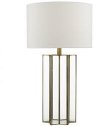 där lighting group Veioza Osuna Table Lamp Natural Brass Glass With Shade (OSU4242 DAR LIGHTING)