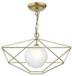 där lighting group Lampa suspendata Orsini 1 Light Pendant Antique Gold Opal Glass Shade (ORS0135 DAR LIGHTING)