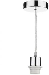 där lighting group Lampa suspendata 1 Light Polished Chrome E27 Suspension With Clear Cable (SP65 DAR LIGHTING)