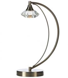 där lighting group Veioza Luther Table Lamp Satin Chrome Crystal (LUT4146 DAR LIGHTING)