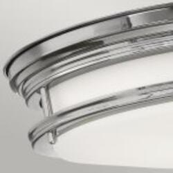 Elstead Lighting Corp de iluminat decorativ pentru exterior, Hadrian 2 Light Flush Mount - Opal Glass - Chrome (QN-HADRIAN-FS-CM-OPAL)