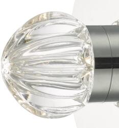 där lighting group Aplica Zondra Bathroom Wall Light Polished Chrome Glass LED IP44 (ZON0750 DAR LIGHTING)