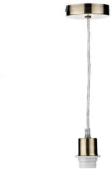 där lighting group Lampa suspendata 1 Light Antique Brass E27 Suspension With Clear Cable (SP67 DAR LIGHTING)