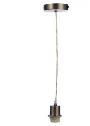 där lighting group Lampa suspendata 1 Light Antique Chrome E27 Suspension With Clear Cable (SP61 DAR LIGHTING)