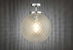 där lighting group Plafoniera Wayne Bathroom Flush Polished Chrome Glass IP44 (WAY0150 DAR LIGHTING)