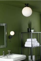 där lighting group Plafoniera Alrik Bathroom Flush Matt Black Opal Glass IP44 (ALR0122 DAR LIGHTING)