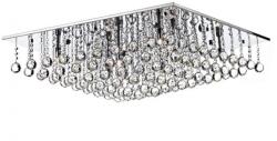 där lighting group Lampa tavan Abacus 8 Light Flush Polished Chrome Crystal (ABA4750 DAR LIGHTING)