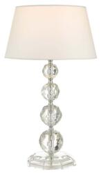 där lighting group Veioza Bedelia Table Lamp Polished Chrome Acrylic With Shade (BED4208 DAR LIGHTING)
