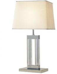 där lighting group Veioza Domain Table Lamp Polished Chrome Glass With Shade (DOM4050 DAR LIGHTING)