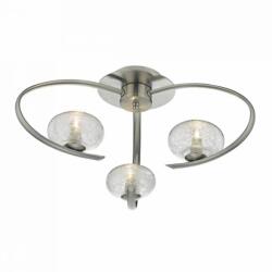 där lighting group Plafoniera Leighton 3 Light Semi Flush Satin Chrome Glass (LEI5346 DAR LIGHTING)