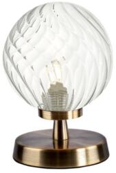 där lighting group Veioza Esben Touch Table Lamp Antique Brass With Twisted Glass (ESB4175-03 DAR LIGHTING)
