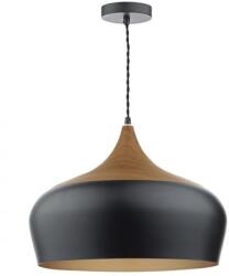 där lighting group Lampa suspendata Gaucho 1 Light Pendant Black Large (GAU8622 DAR LIGHTING)